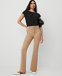 The Petite Patch Pocket Flare Jean carousel Product Image 1