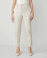 The Petite High Rise Everyday Ankle Pant in Stretch Cotton - Curvy Fit carousel Product Image 1