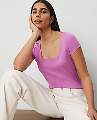 Square Neck Tee carousel Product Image 3