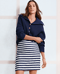 Ribbed Button Sweater carousel Product Image 1