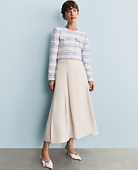 Pleated Wrap Midi Skirt carousel Product Image 1