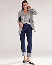 The Cuffed Straight Jean carousel Product Image 1