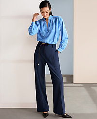The Belted Straight-Leg Pant carousel Product Image 5