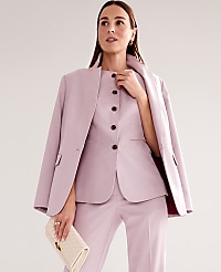 The Long Notched One Button Blazer carousel Product Image 1