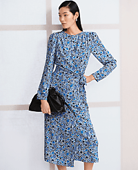 Floral Column Midi Dress carousel Product Image 1