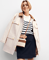 Petite Weekend Collection Faux Leather Collared Jacket carousel Product Image 1