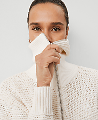 Petite Weekend Collection Open-Stitch Bomber Jacket carousel Product Image 4