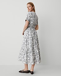 Petite Weekend Collection Paisley Split Neck Maxi Dress carousel Product Image 2