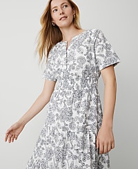Petite Weekend Collection Paisley Split Neck Maxi Dress carousel Product Image 3
