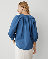 Weekend Collection Chambray Raglan Popover carousel Product Image 2