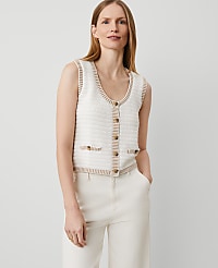 Geo Stitch Sweater Vest carousel Product Image 1