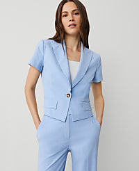 The Petite Short-Sleeve Blazer carousel Product Image 1