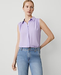 Shirred Sleeveless Shirt carousel Product Image 1