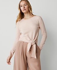 Cashmere Tie-Waist Sweater carousel Product Image 1