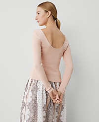 Studio Collection Scoop Back Sweater carousel Product Image 2