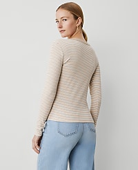 Stripe Button Knit Jacket carousel Product Image 2