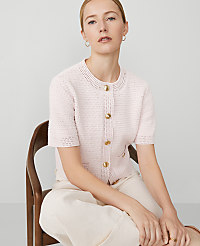 Petite Textured Sweater Jacket carousel Product Image 3