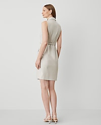 The Blazer Halter Dress in Stretch Cotton carousel Product Image 2