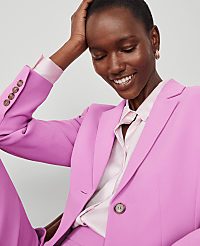 The Petite Two-Button Blazer in Fluid Crepe carousel Product Image 4