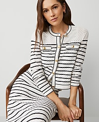 Textured Striped Pocket Cardigan carousel Product Image 3