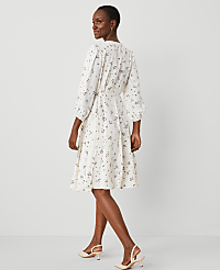 Floral Seamed Flare Dress carousel Product Image 2
