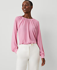 Shirred Raglan Blouse carousel Product Image 1