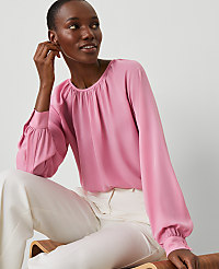 Shirred Raglan Blouse carousel Product Image 3
