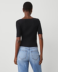 Petite Crossover Neck Top carousel Product Image 2