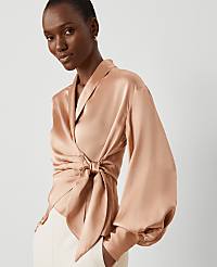 Petite Studio Collection Silk Wrap Blouse carousel Product Image 3