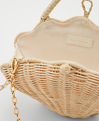 Wicker Shell Clutch Bag carousel Product Image 2