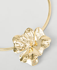 Metal Flower Statement Necklace carousel Product Image 2