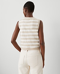 Striped V-Neck Vest carousel Product Image 2