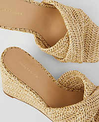 Knotted Wedge Sandals carousel Product Image 2