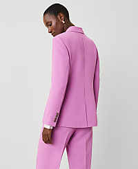 The Two-Button Blazer in Fluid Crepe carousel Product Image 2