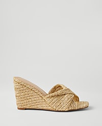 Knotted Wedge Sandals carousel Product Image 1