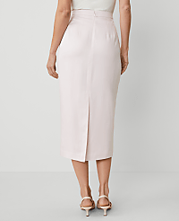 Sateen Column Midi Skirt carousel Product Image 4