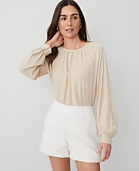 Shirred Raglan Blouse carousel Product Image 1
