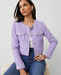 Petite Tweed Patch Pocket Jacket carousel Product Image 4