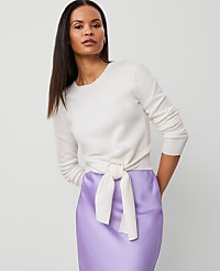 Cashmere Tie-Waist Sweater carousel Product Image 1