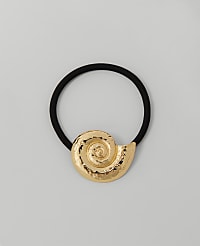Hammered Shell Hair Tie Set carousel Product Image 1