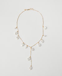 Pearlized Lariat Necklace carousel Product Image 1