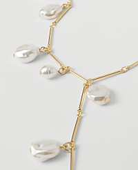 Pearlized Lariat Necklace carousel Product Image 2