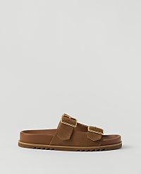 Weekend Collection Double Buckle Suede Sport Sandals carousel Product Image 1