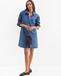 Denim Shirtdress carousel Product Image 1