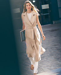 Sleeveless Trench Coat carousel Product Image 1