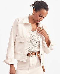 Petite Weekend Collection Denim Jacket carousel Product Image 1