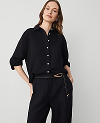 Gauze Oversized Blouse carousel Product Image 1