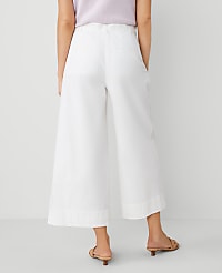 The Belted Cropped Palazzo Pant in Poplin carousel Product Image 3