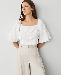 Floral Square Neck Blouse carousel Product Image 2