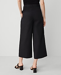 The Petite Belted Cropped Palazzo Pant in Poplin carousel Product Image 4